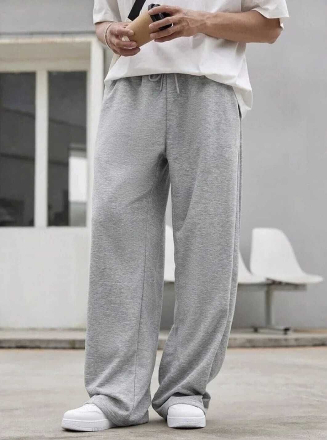 pezoz Men Solid Grey Track Pants-picture-48