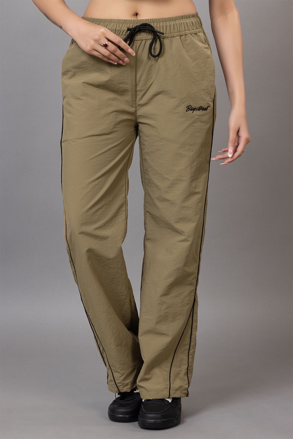 baystreet Women Striped Brown Track Pants-picture-13