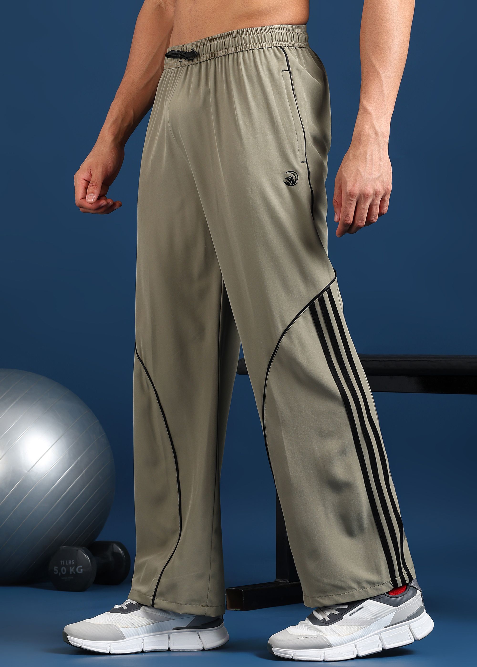 gnockface Men Solid Beige Track Pants-picture-14
