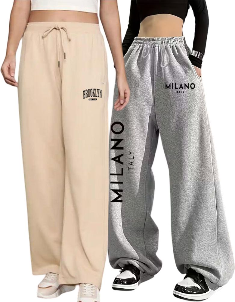 clothmaster Pack of 2 Women Solid Multicolor Track Pants-picture-14