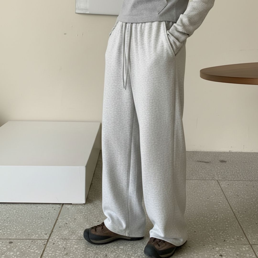 dinamarina Women Solid Grey Track Pants-picture-36