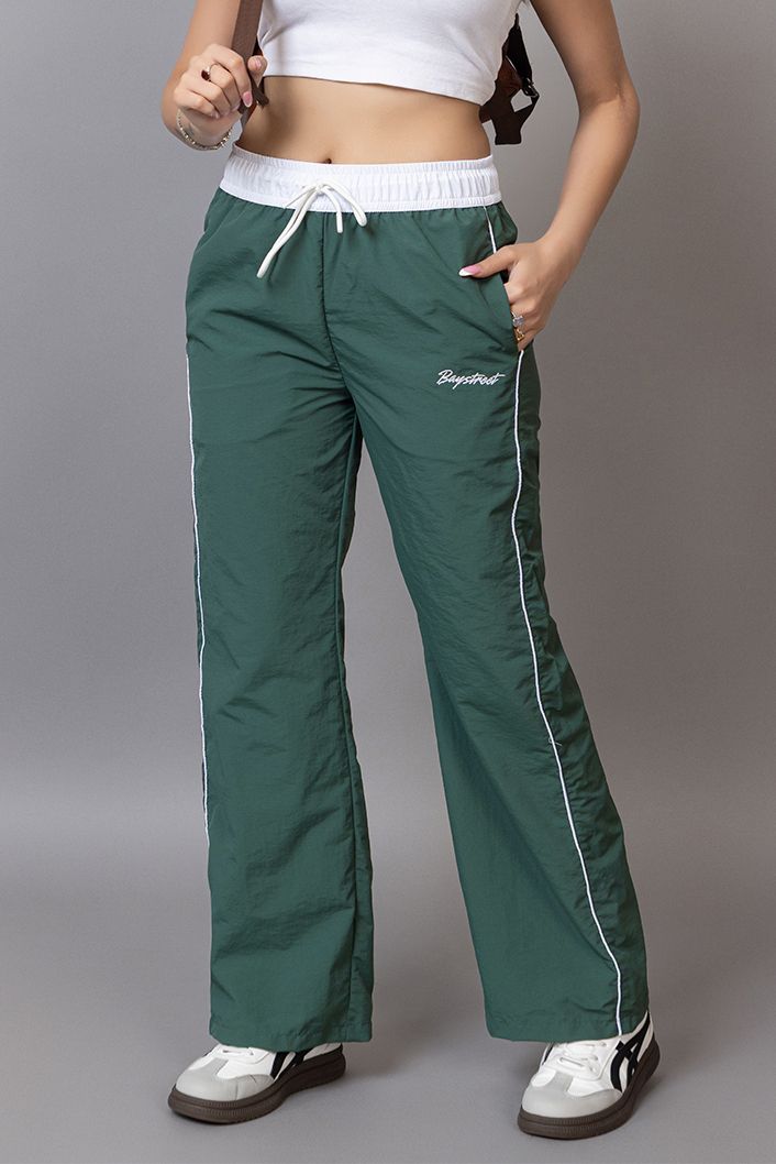 baystreet Women Solid Green Track Pants-picture-25