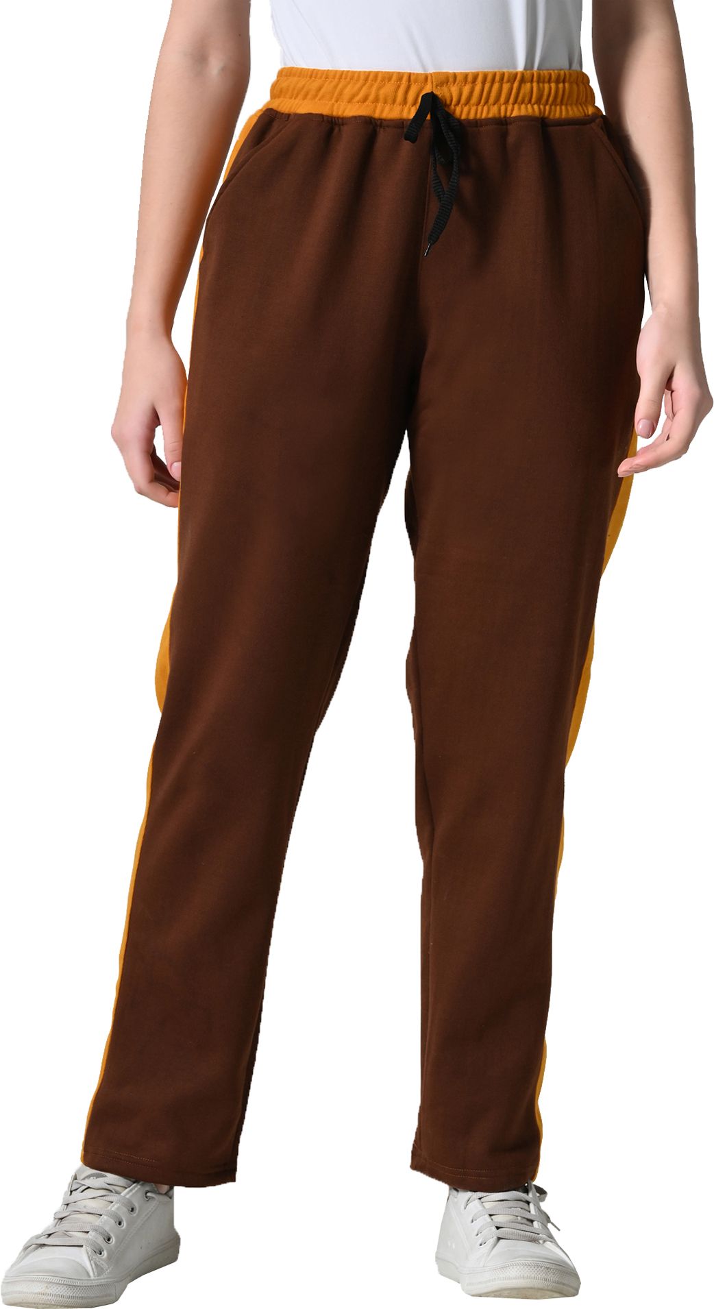 kayu Women Colorblock Brown Track Pants-picture-45