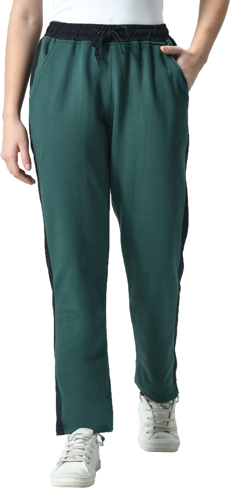 kayu Women Colorblock Dark Green Track Pants-picture-38