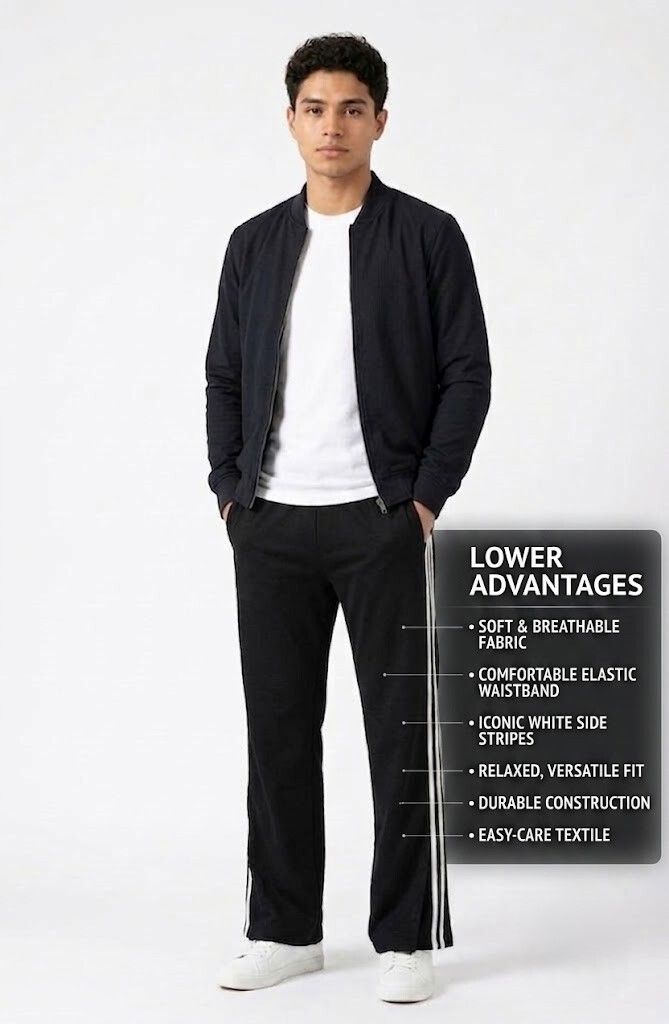 bitenstyle Men Striped Black Track Pants-picture-46