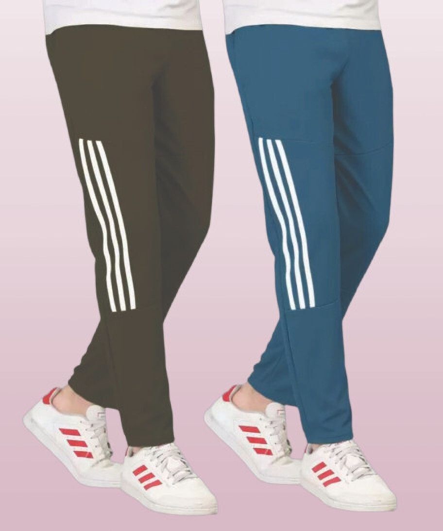 Pack of 2 Men Solid Multicolor Track Pants-image-48