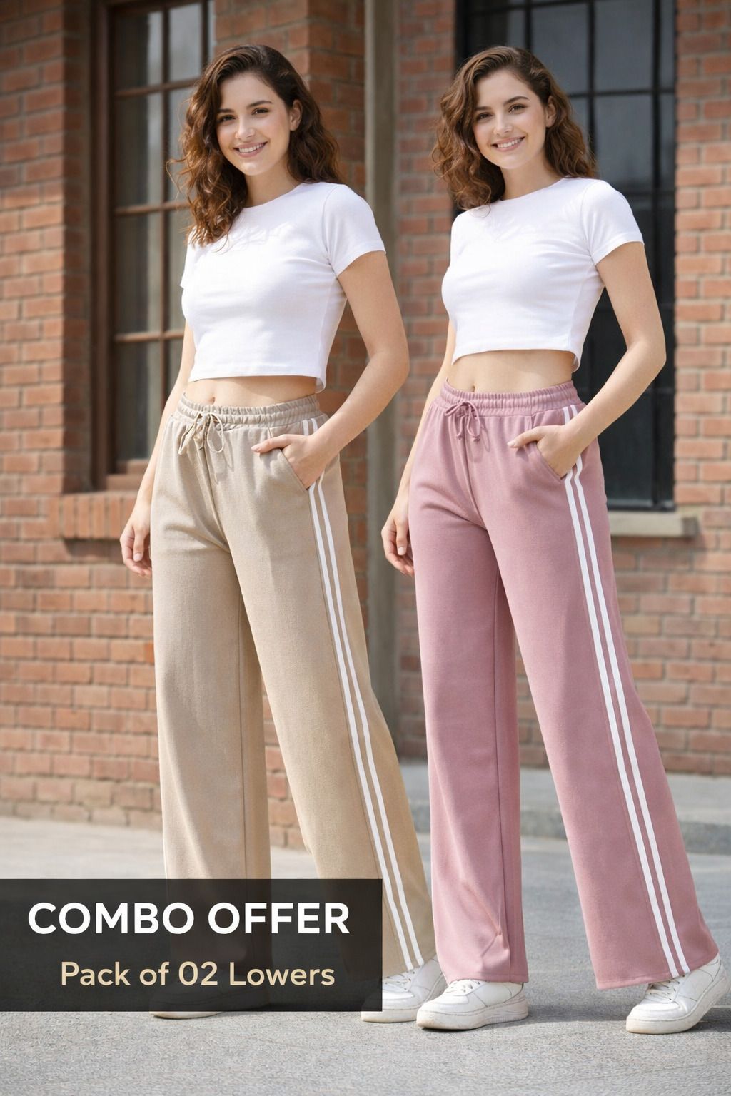 amaira fashion Pack of 2 Women Solid Multicolor Track Pants-picture-28