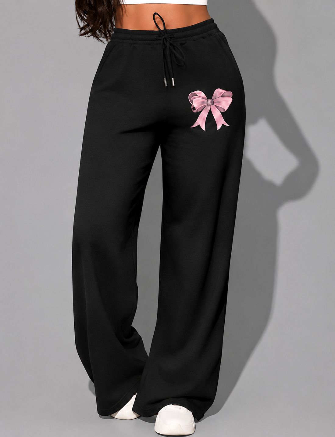 the nerd point Women Printed Black Track Pants-picture-12