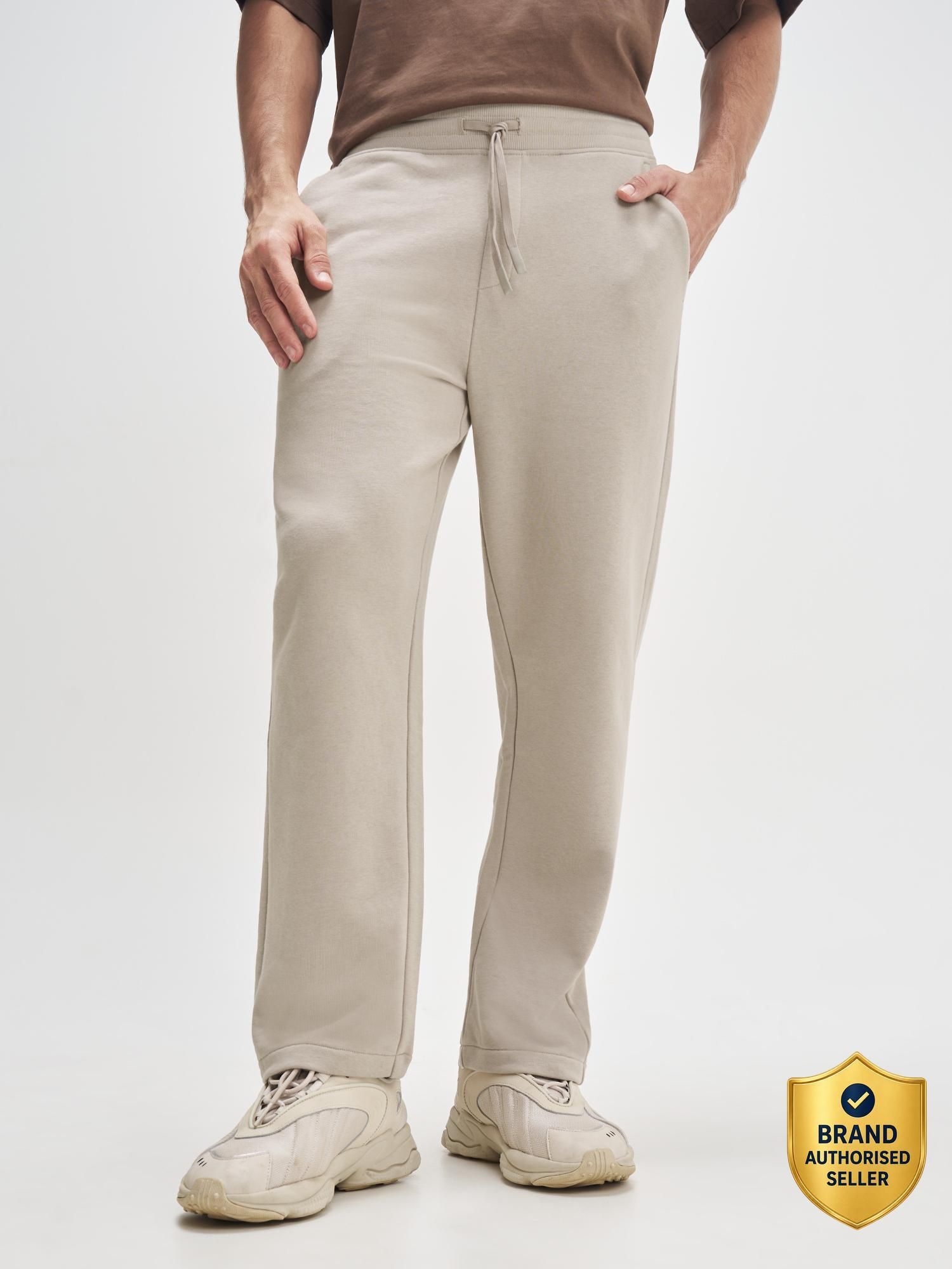 xyxx Men Solid Beige Track Pants-picture-14