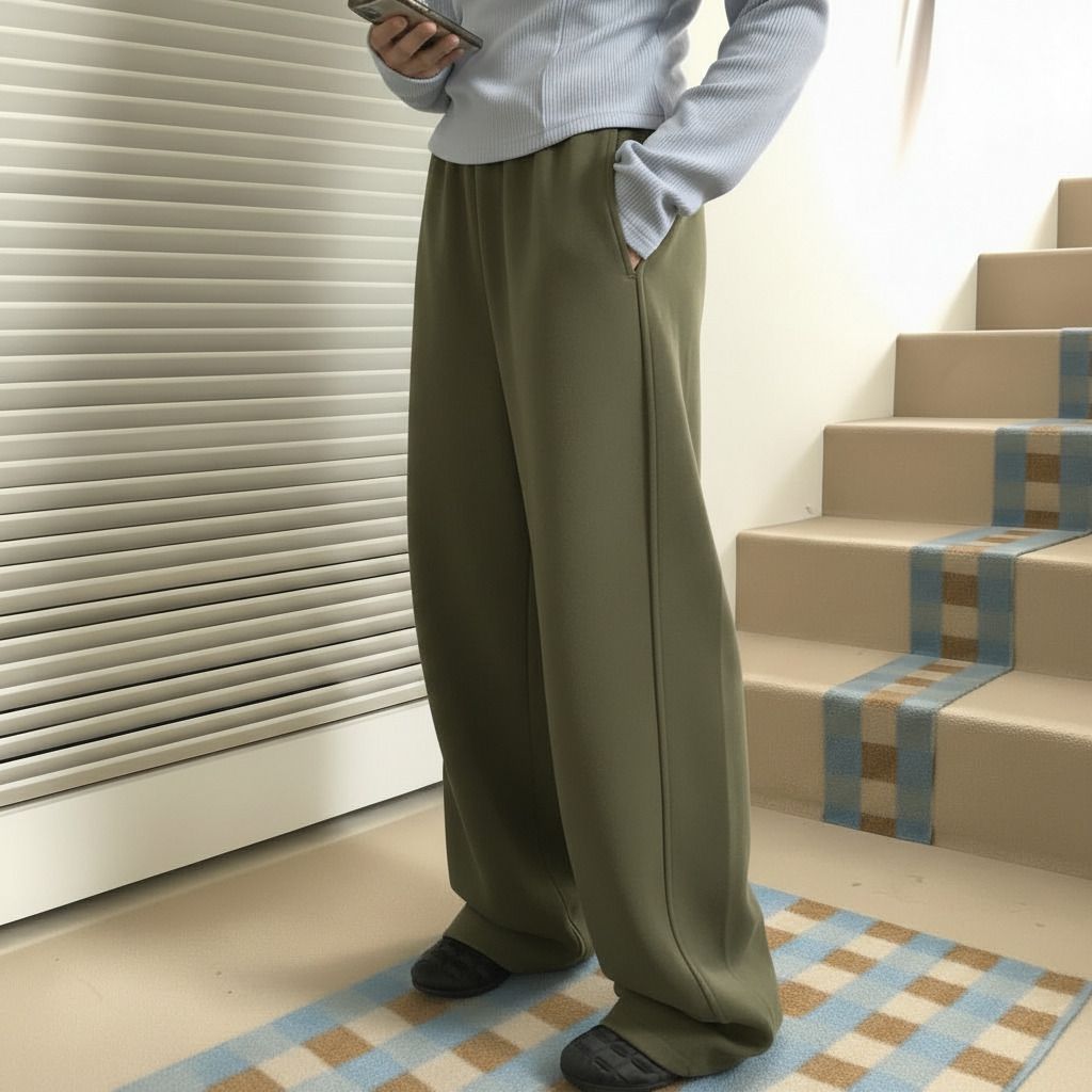 dinamarina Women Solid Olive Track Pants-picture-18