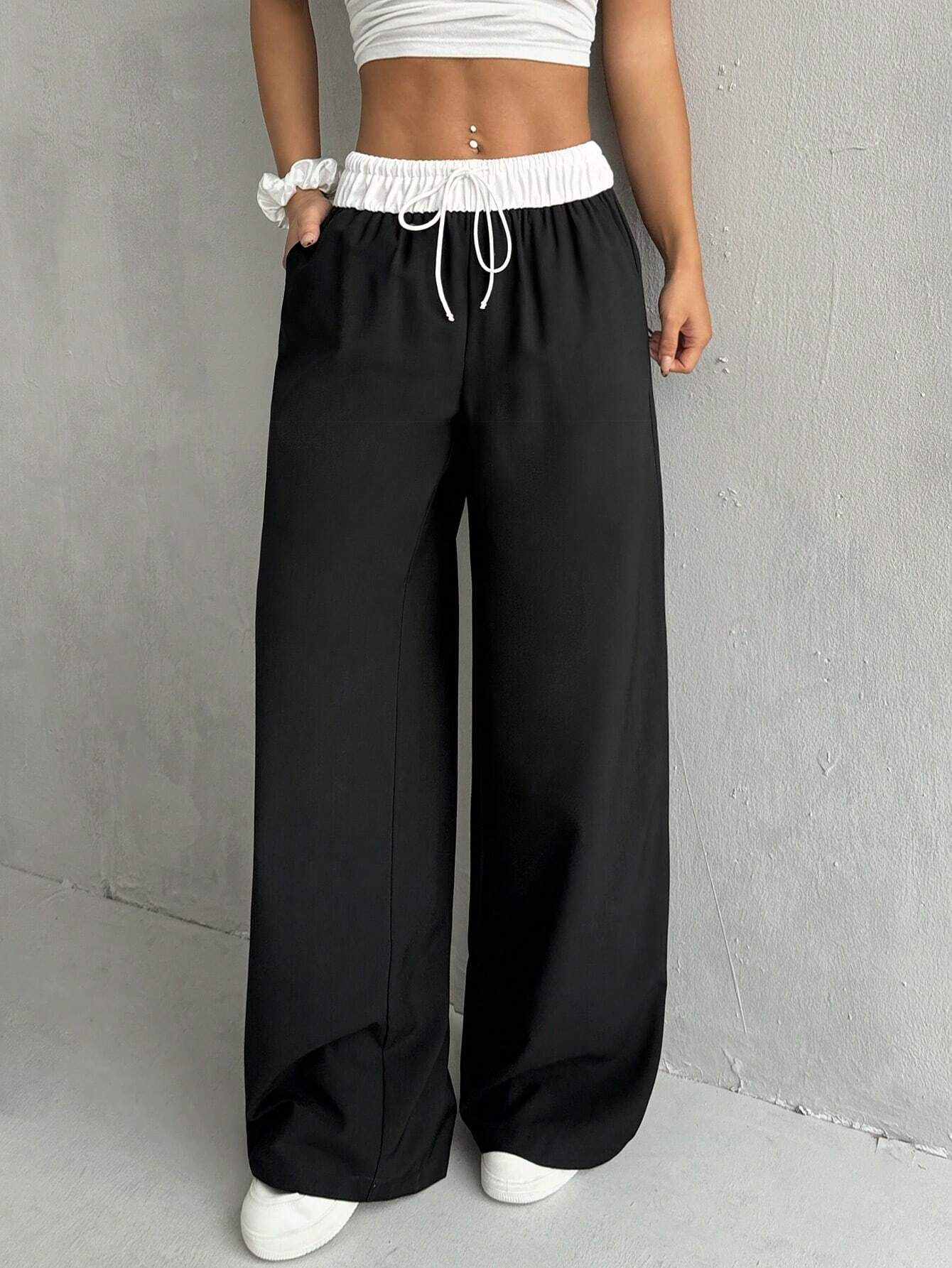 dockstreet Women Solid Black Track Pants-picture-25
