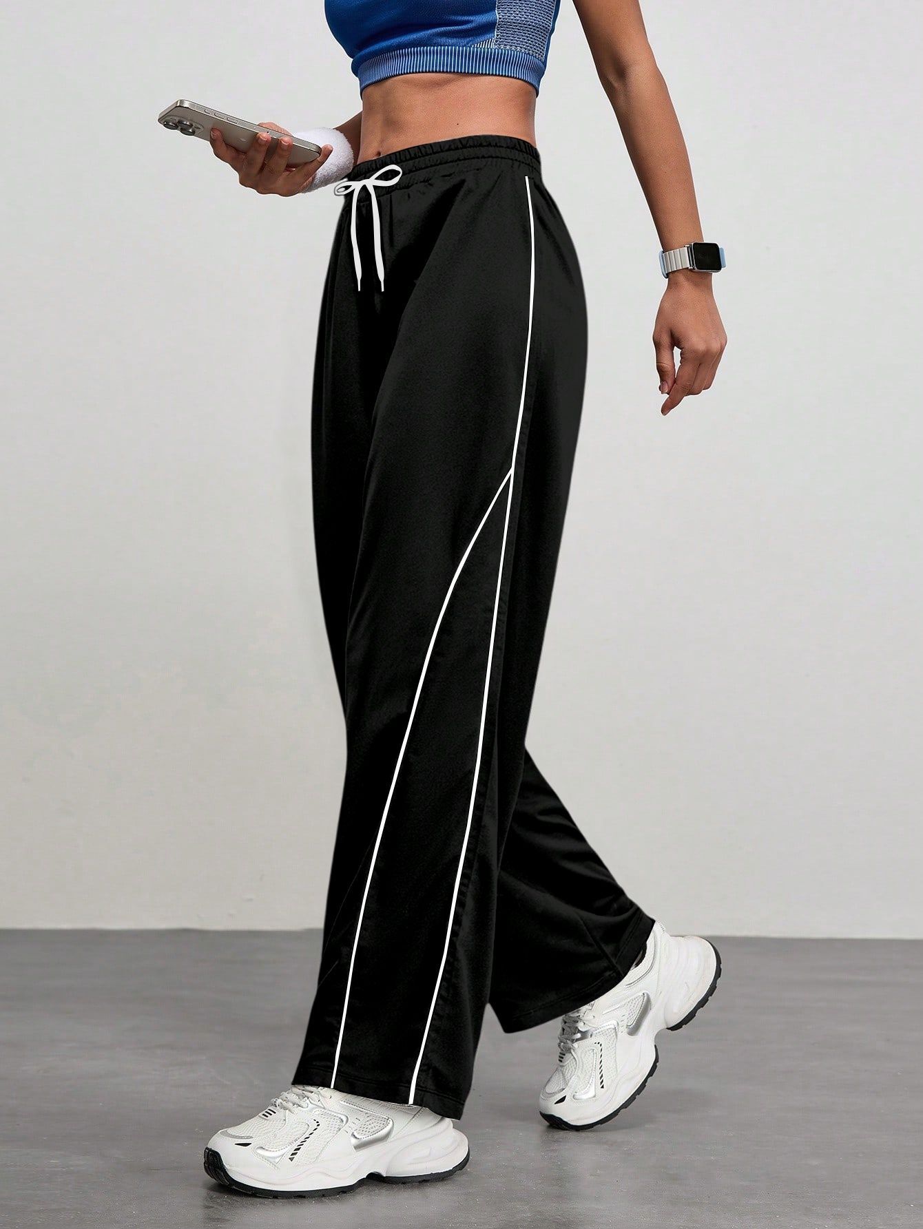torus Women Solid Black Track Pants-picture-12