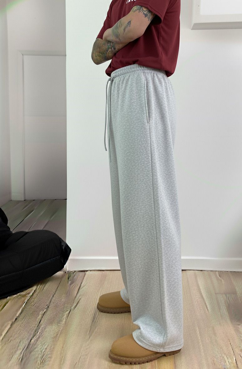 Men Loose Fit Multicolor Cotton Blend Trousers-image-45