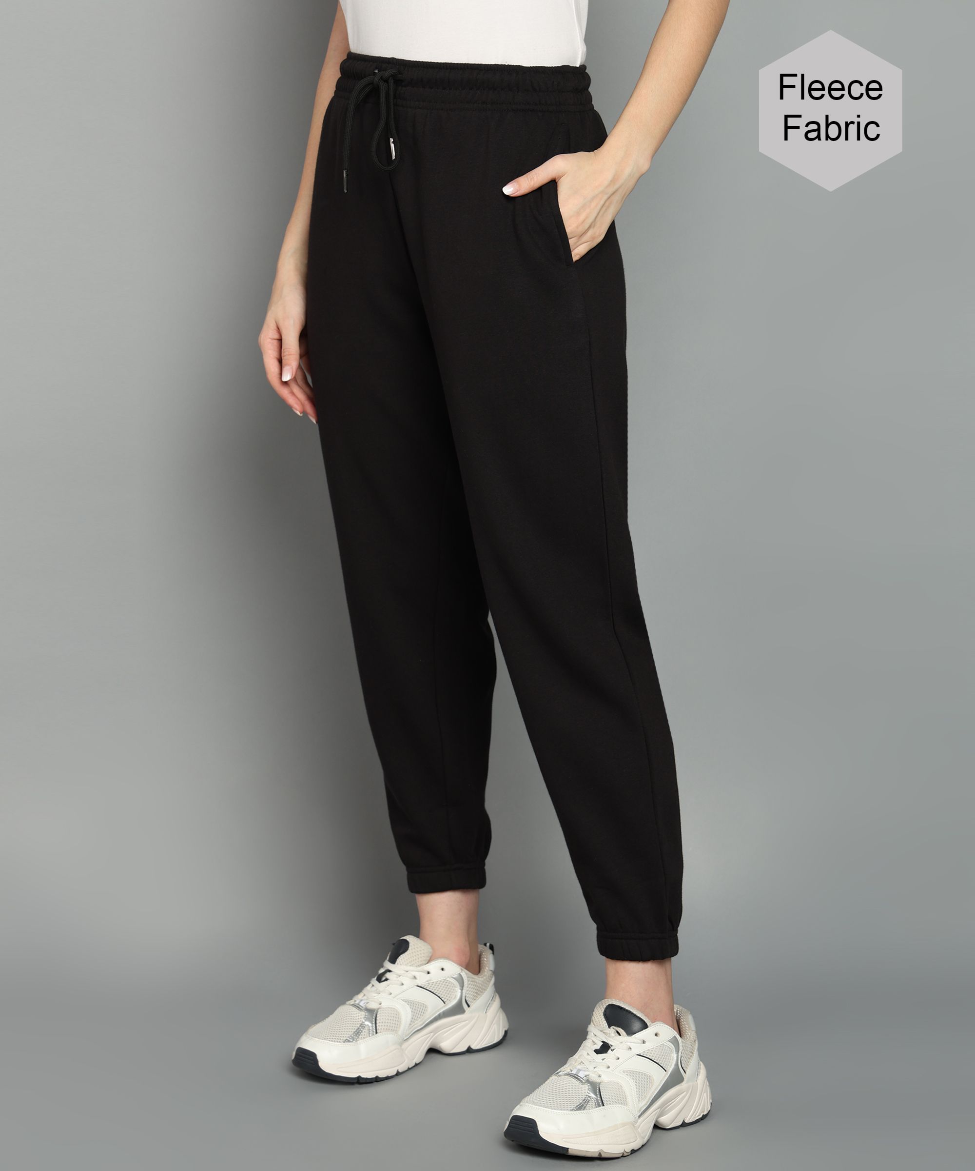 alan jones Women Solid Black Track Pants-picture-19