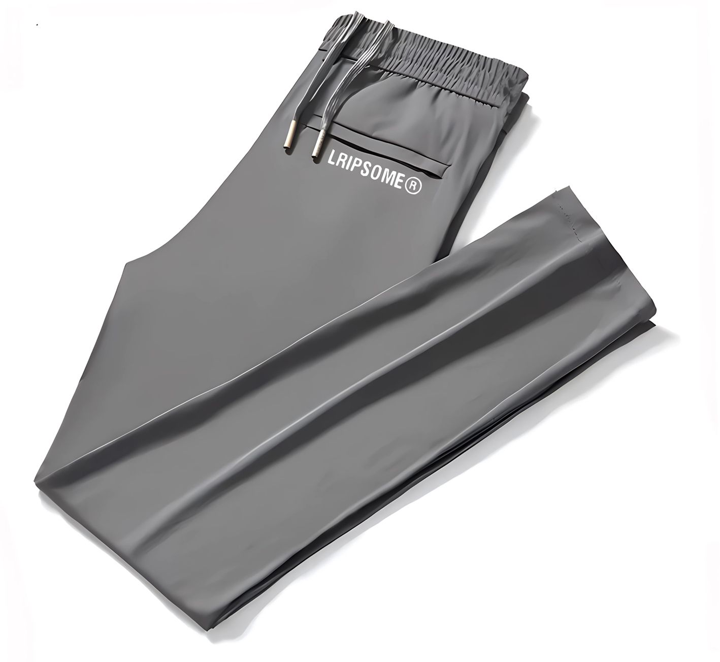 Men Solid Grey Track Pants