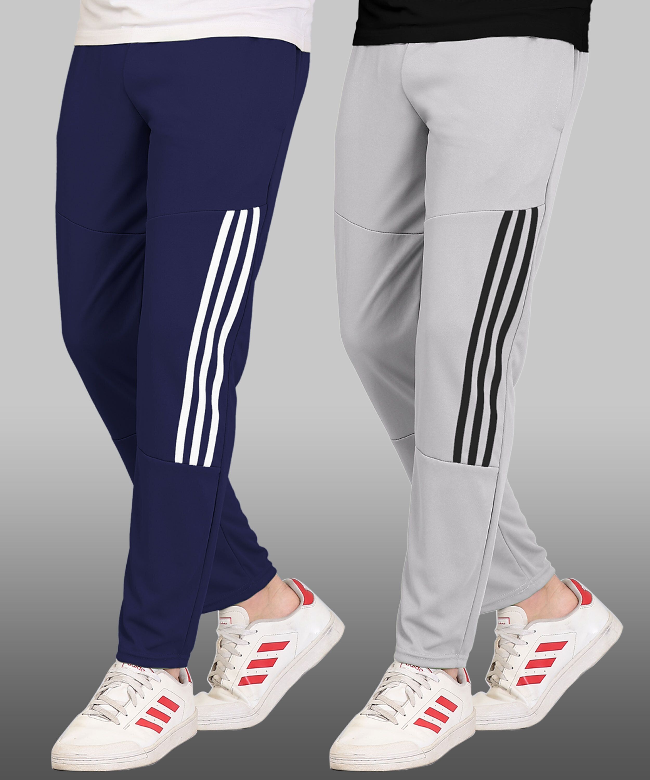 Men Solid Grey Track Pants-image-44