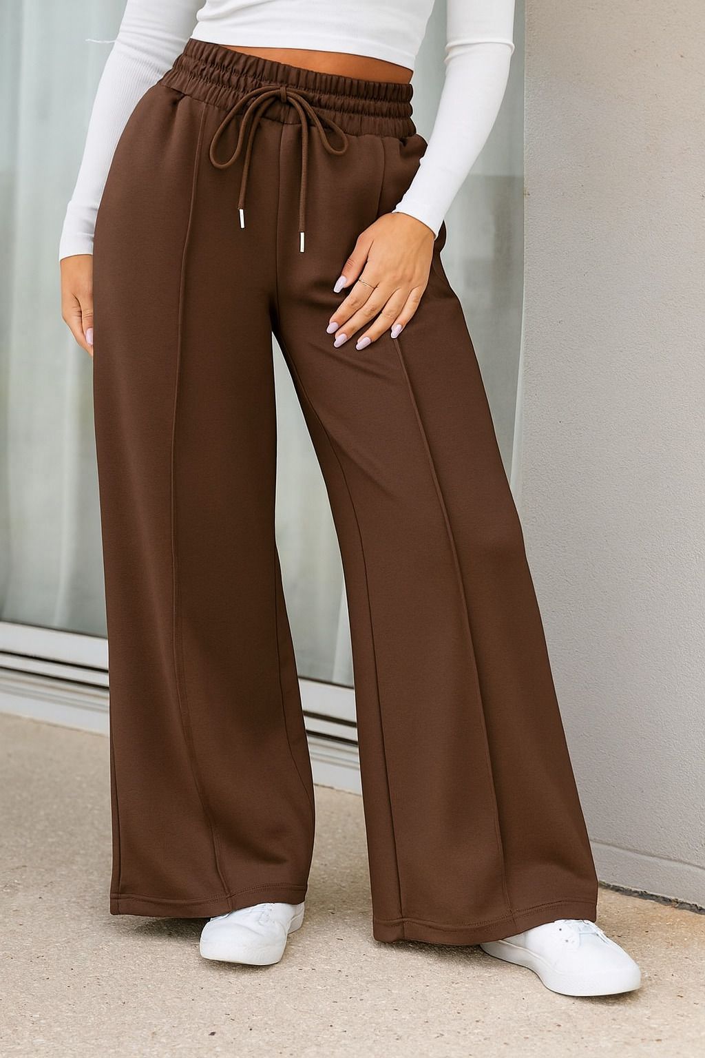 q-rious Women Solid Brown Track Pants-picture-26