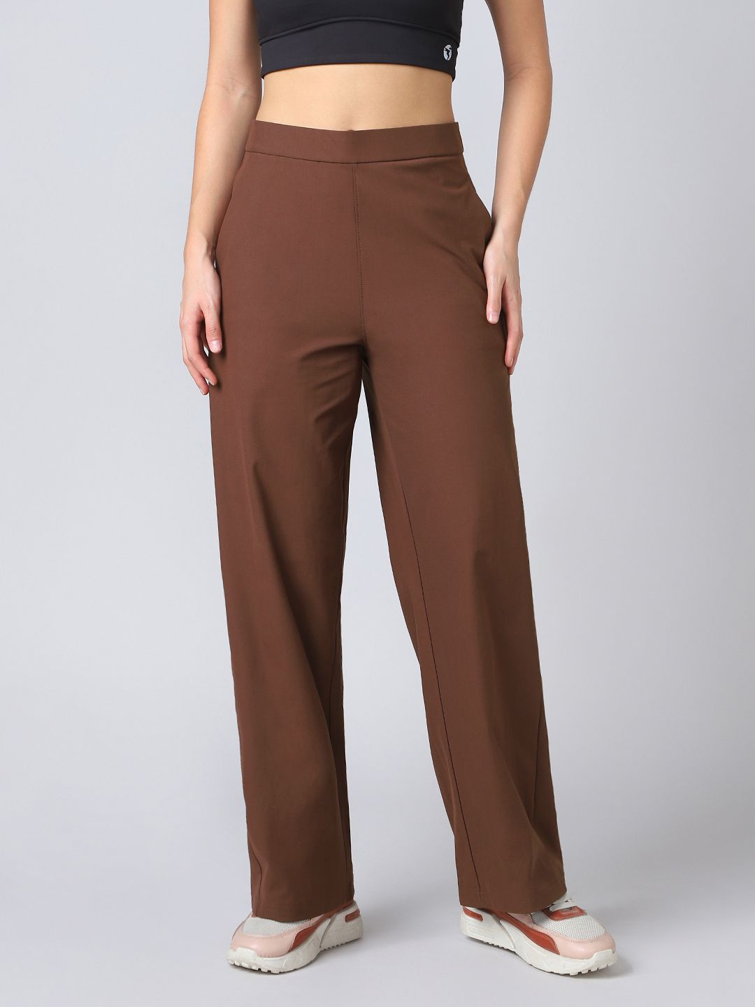 technosport Women Solid Brown Track Pants-picture-38