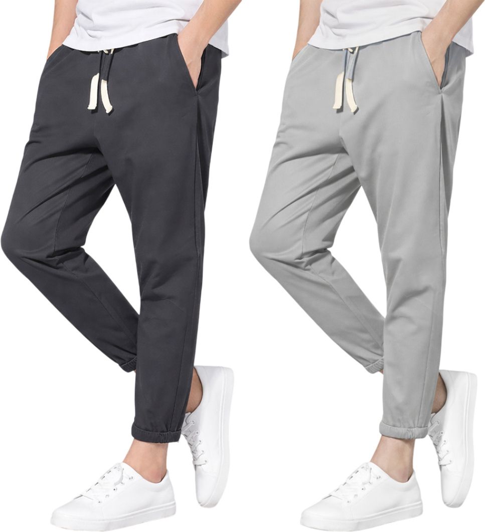 fusion mart Pack of 2 Men Solid Multicolor Track Pants-picture-16