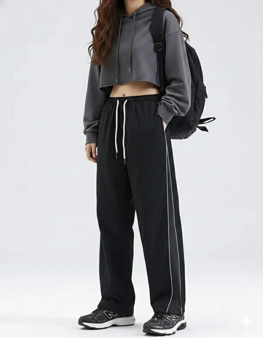 stockton Women Colorblock Black Track Pants-picture-24