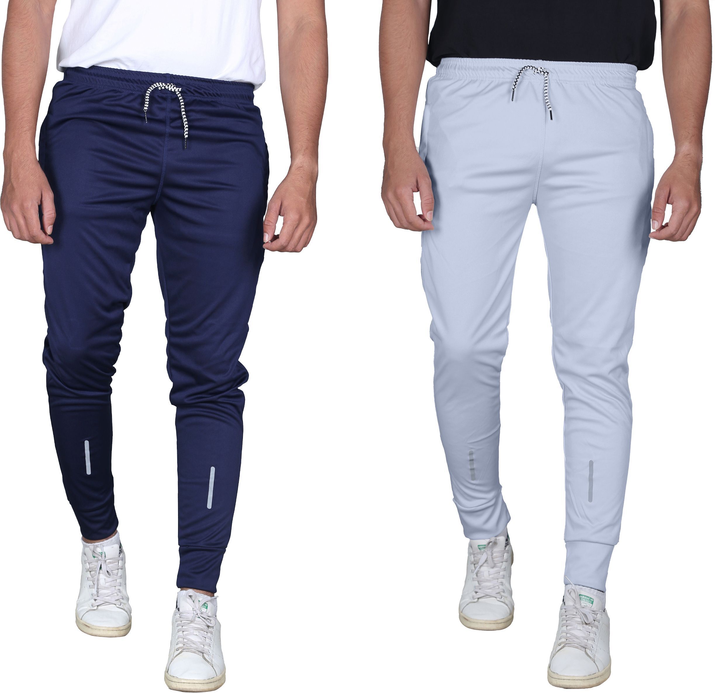 covetvolo trends Men Striped Blue, Grey Track Pants-picture-48