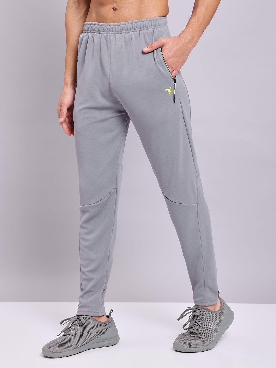 technosport Men Solid Grey Track Pants-picture-22