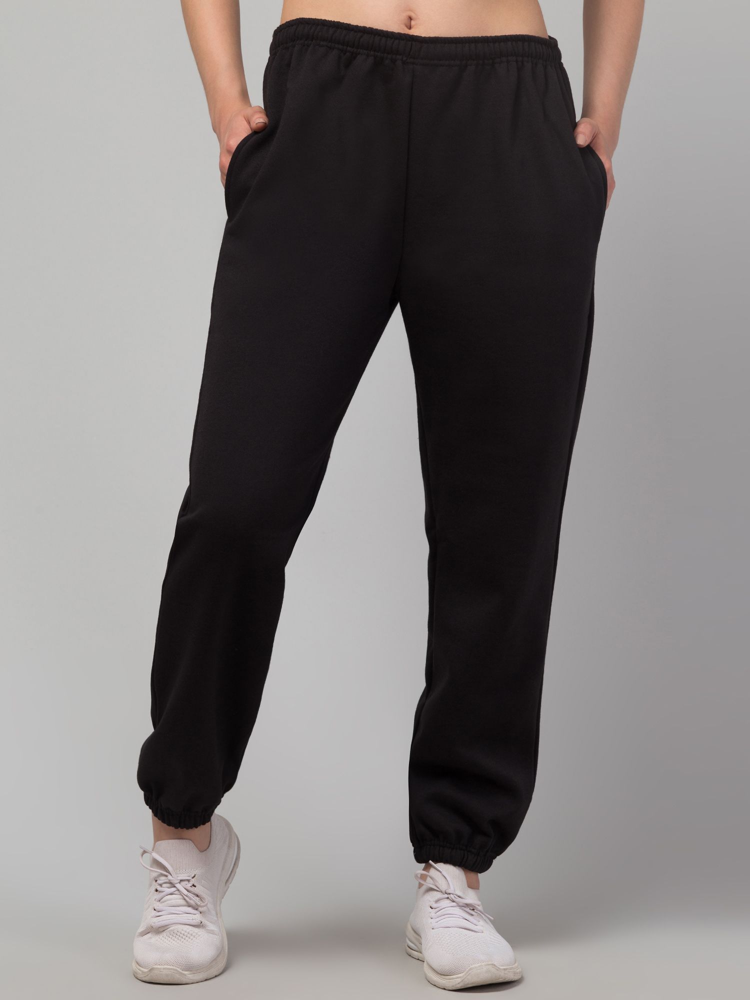 crown king garments Women Solid Black Track Pants-picture-18