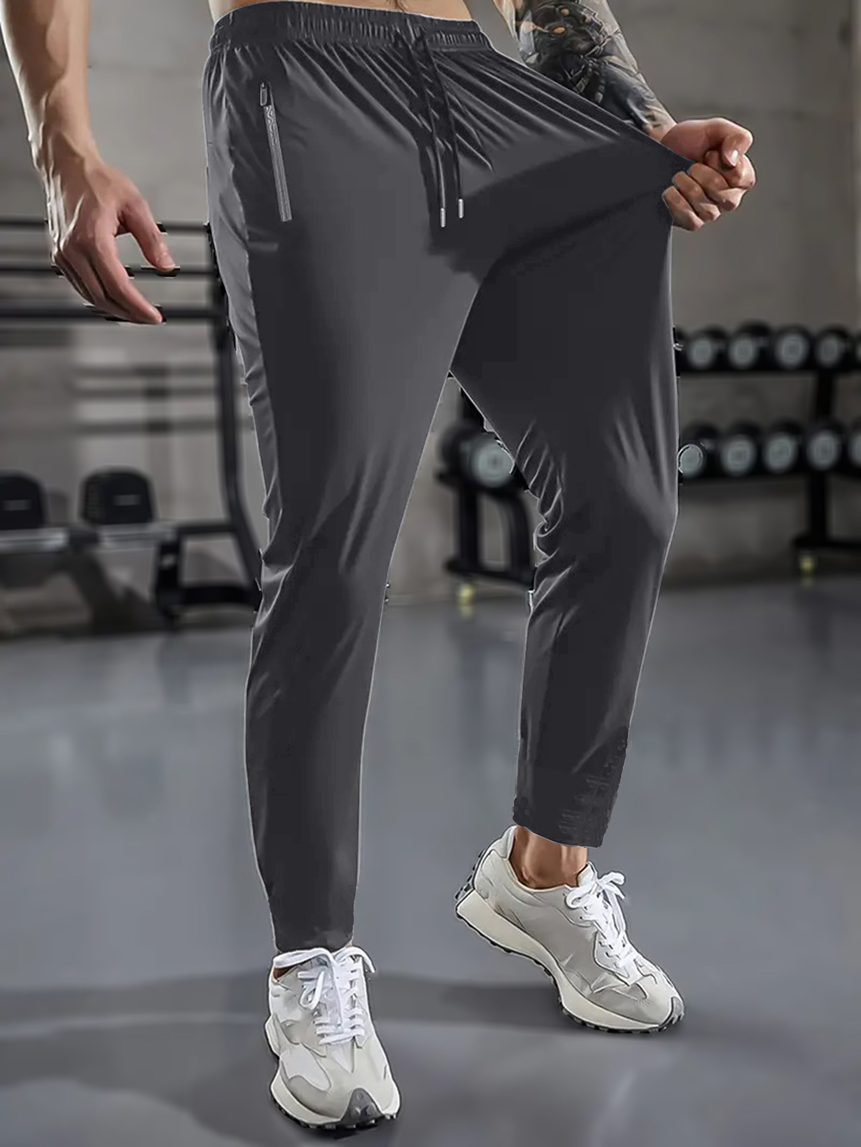 lripsome Men Solid Grey Track Pants-picture-11
