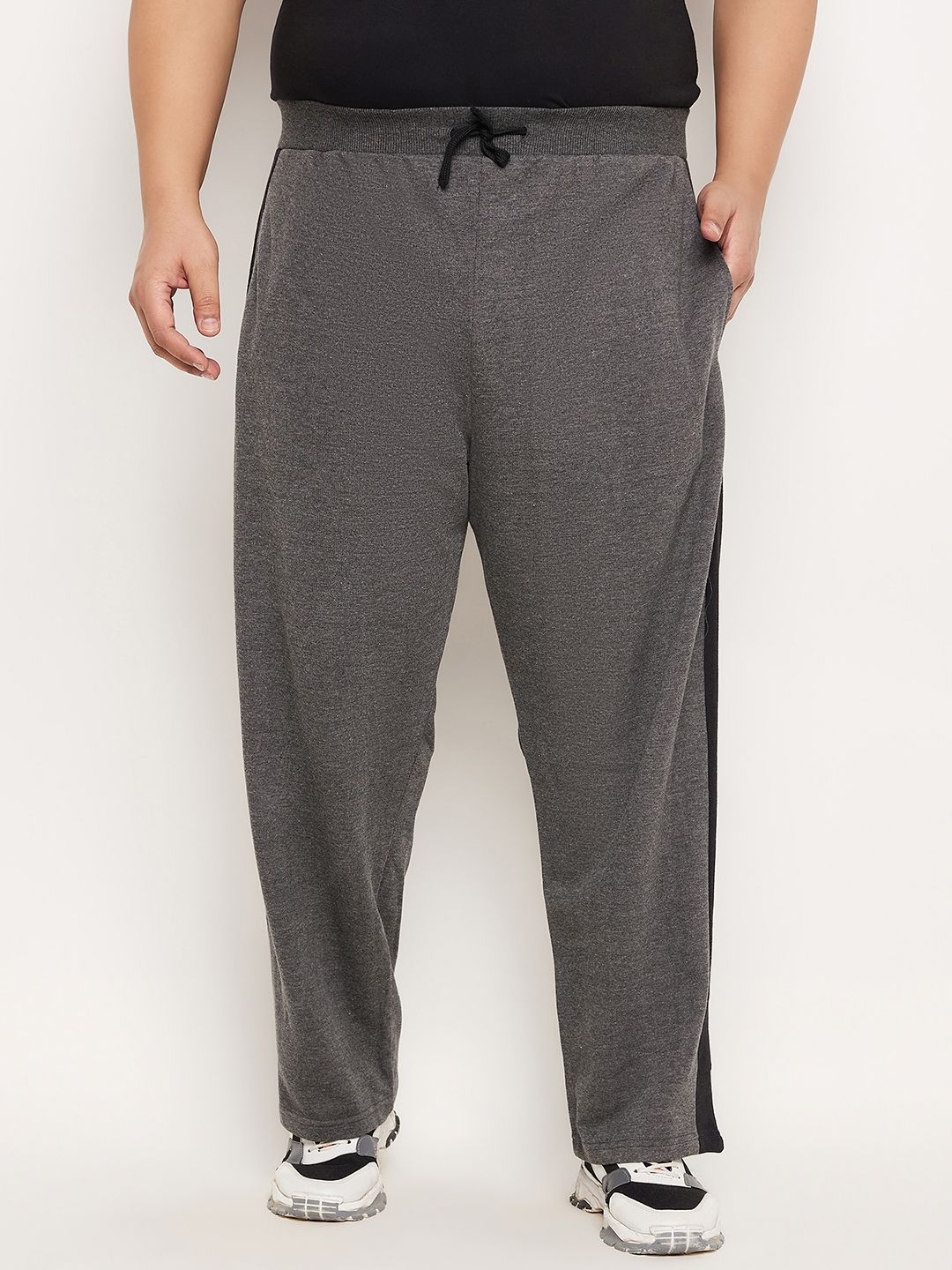 austivo Men Striped Grey Track Pants-picture-18