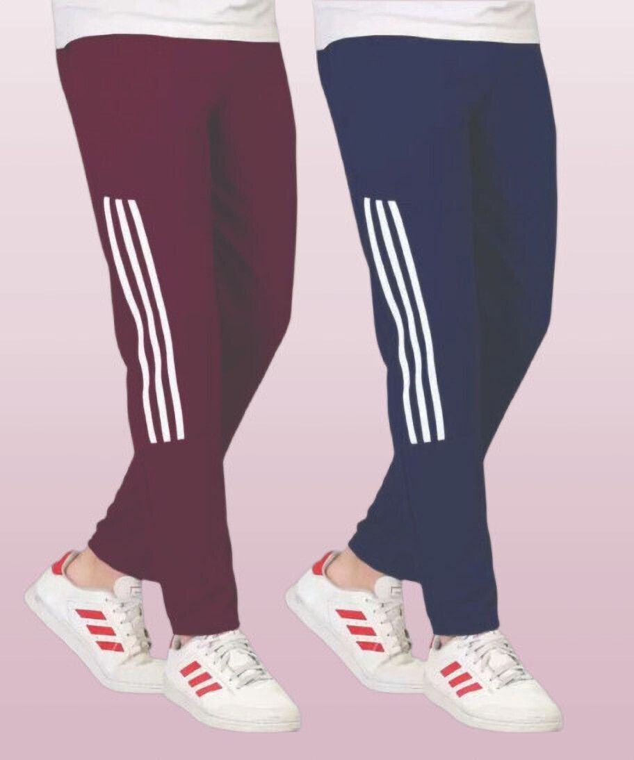 Pack of 2 Men Solid Multicolor Track Pants-image-35