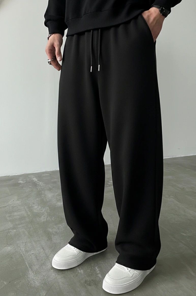 laitinen Men Solid Black Track Pants-picture-19