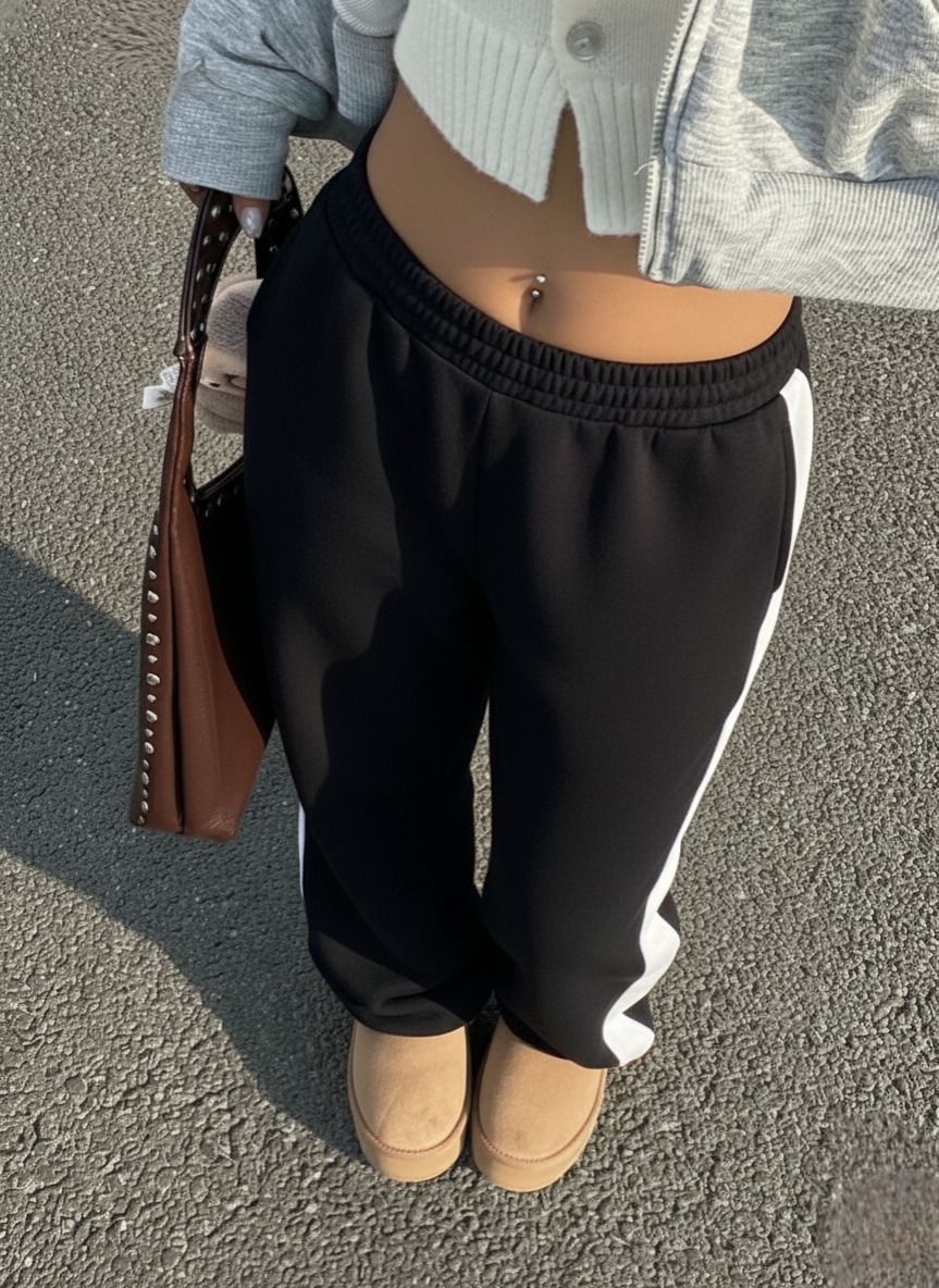 dockstreet Women Solid Black Track Pants-picture-26