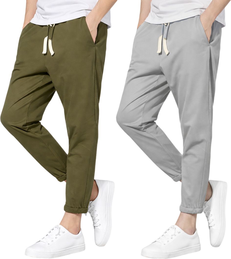 ibk collection Pack of 2 Men Solid Multicolor Track Pants-picture-25