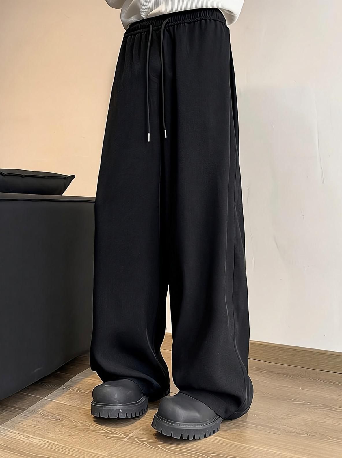 dockstreet Men Solid Black Track Pants-picture-11