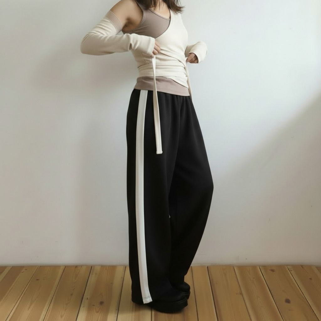 progeny Women Solid Black Track Pants-picture-24