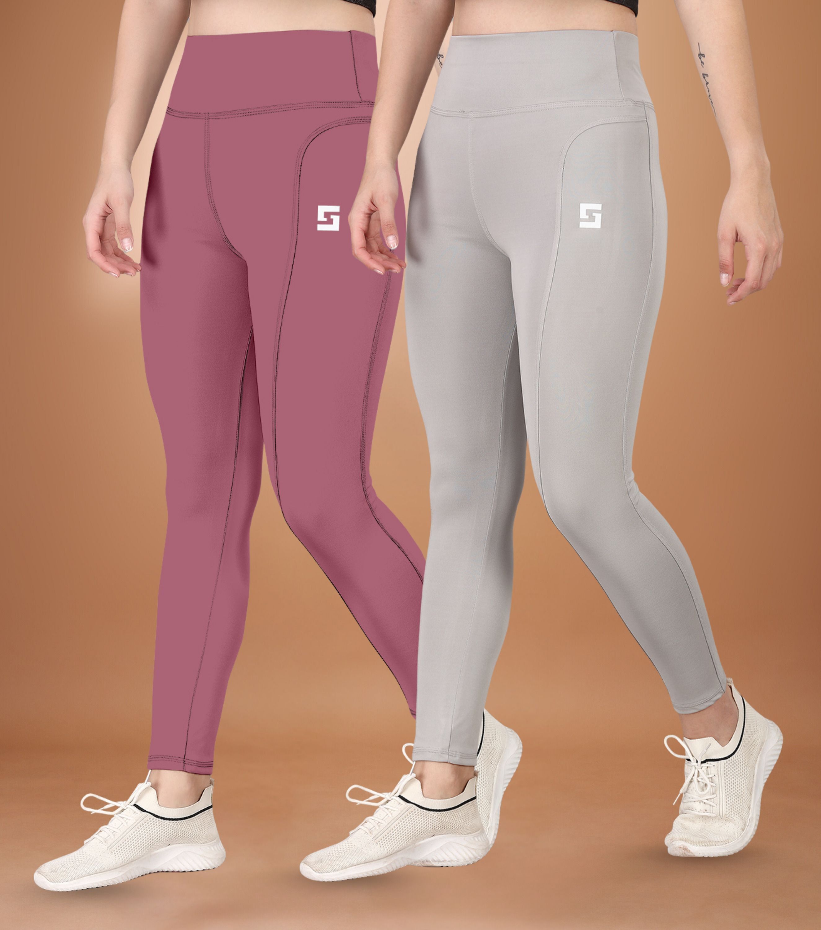 poojaran Pack of 2 Women Printed Multicolor Track Pants-picture-13