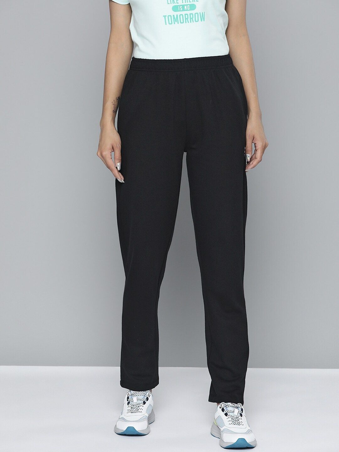 hrx by hrithik roshan Women Solid Black Track Pants-picture-10
