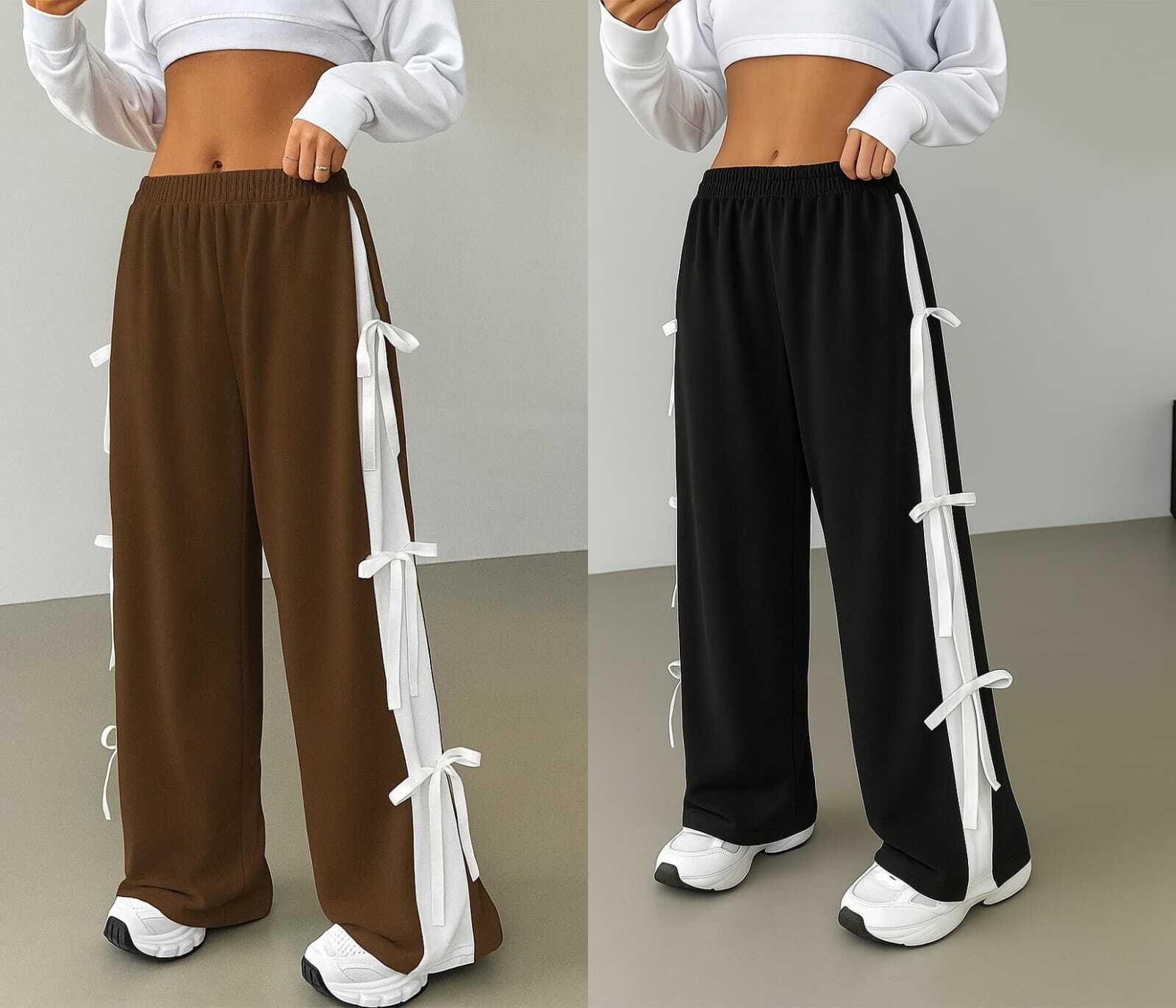 keso fashion Pack of 2 Women Solid Black, Beige Track Pants-picture-15