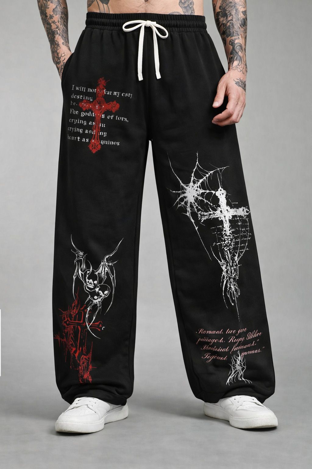 zentik Men Printed Black Track Pants-picture-16
