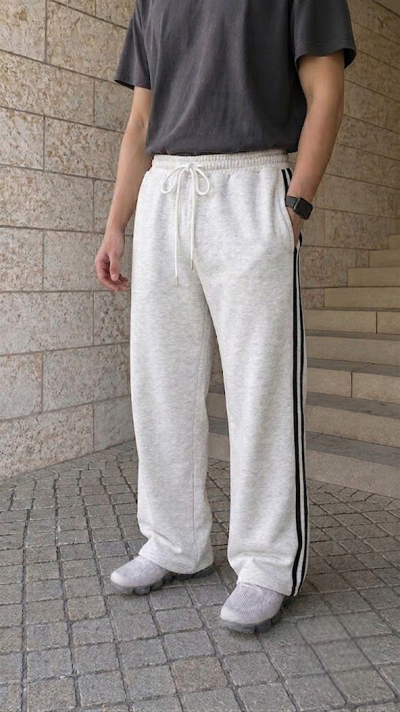 dockstreet Men Solid White Track Pants-picture-35