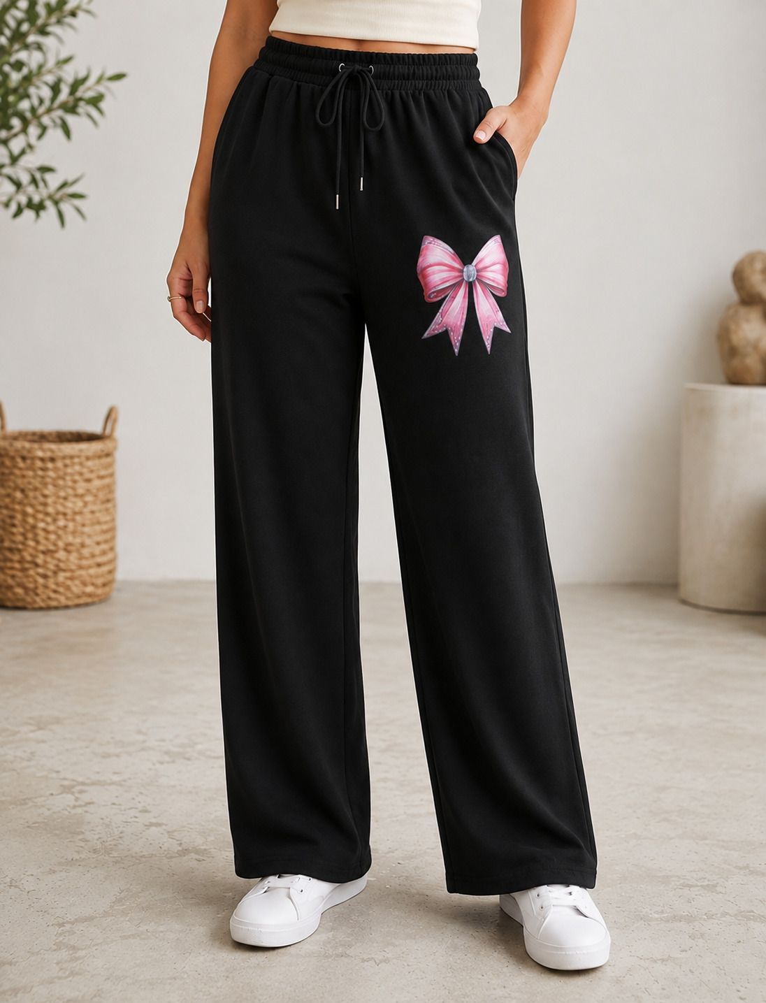 sbk creation Women Printed, Graphic Print Black Track Pants-picture-21