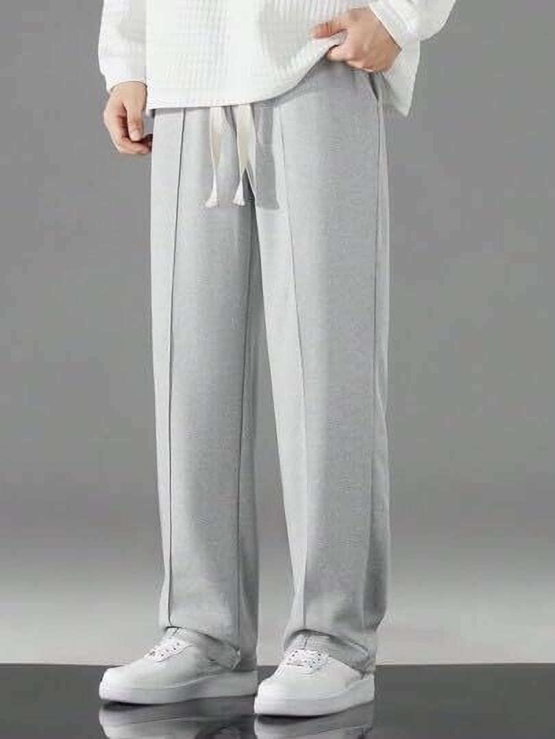 stockton Men Solid Grey Track Pants-picture-23