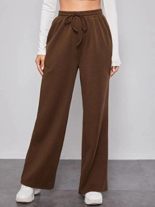clothink india Women Solid Brown Track Pants-picture-18