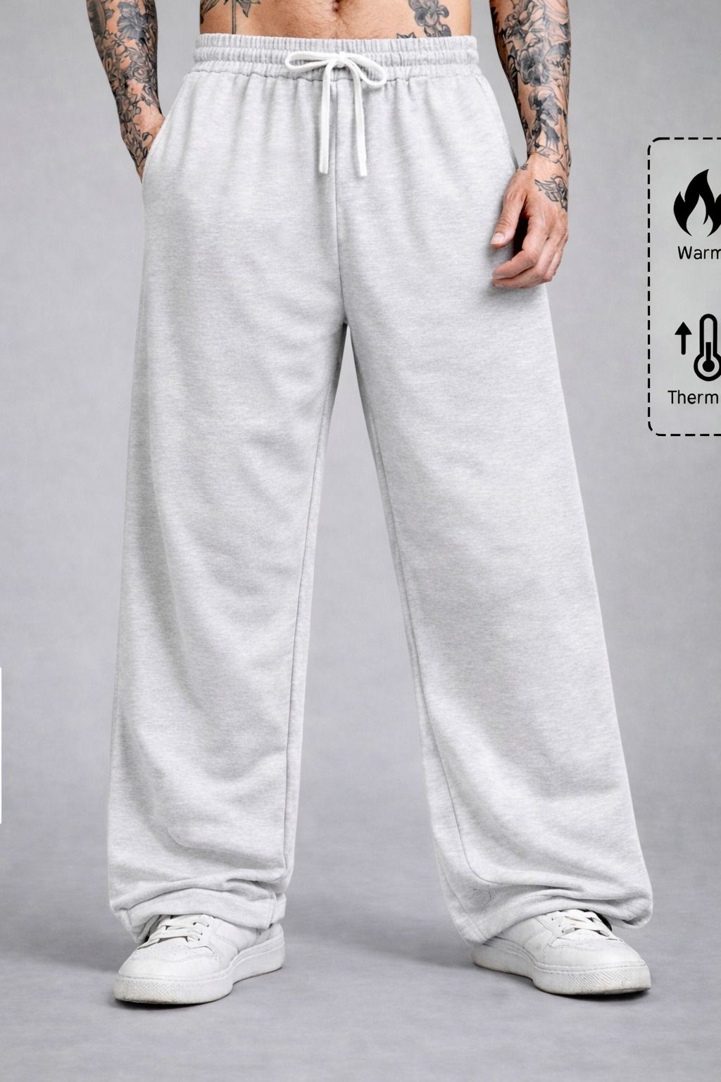 zentik Men Printed Grey Track Pants-picture-1