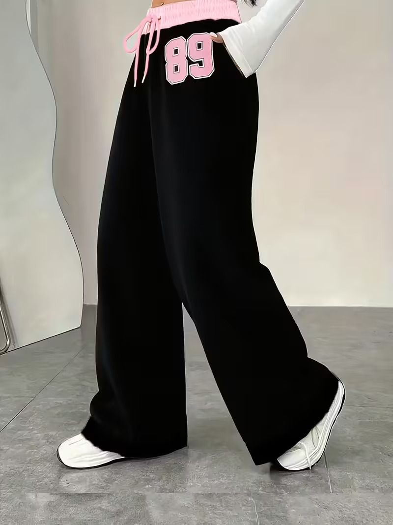 clothina Women Printed Black Track Pants-picture-20