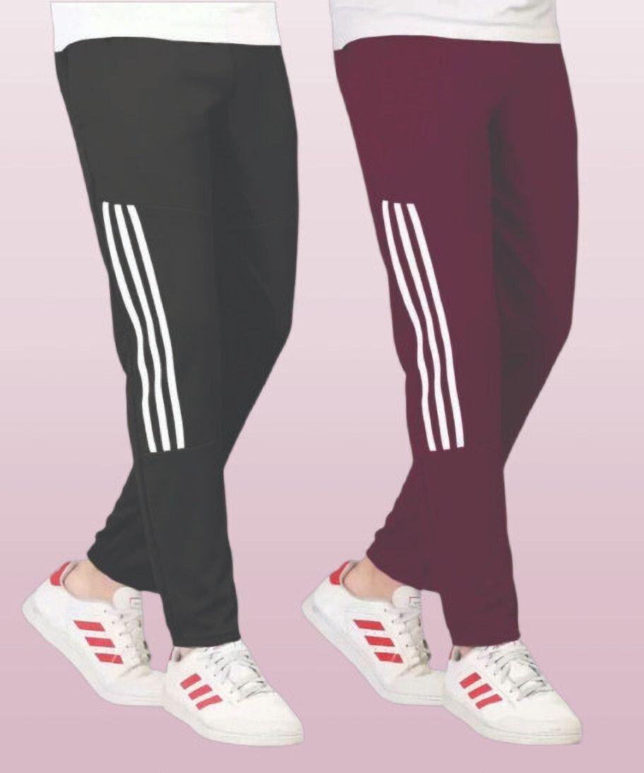 Pack of 2 Men Solid Multicolor Track Pants-image-34