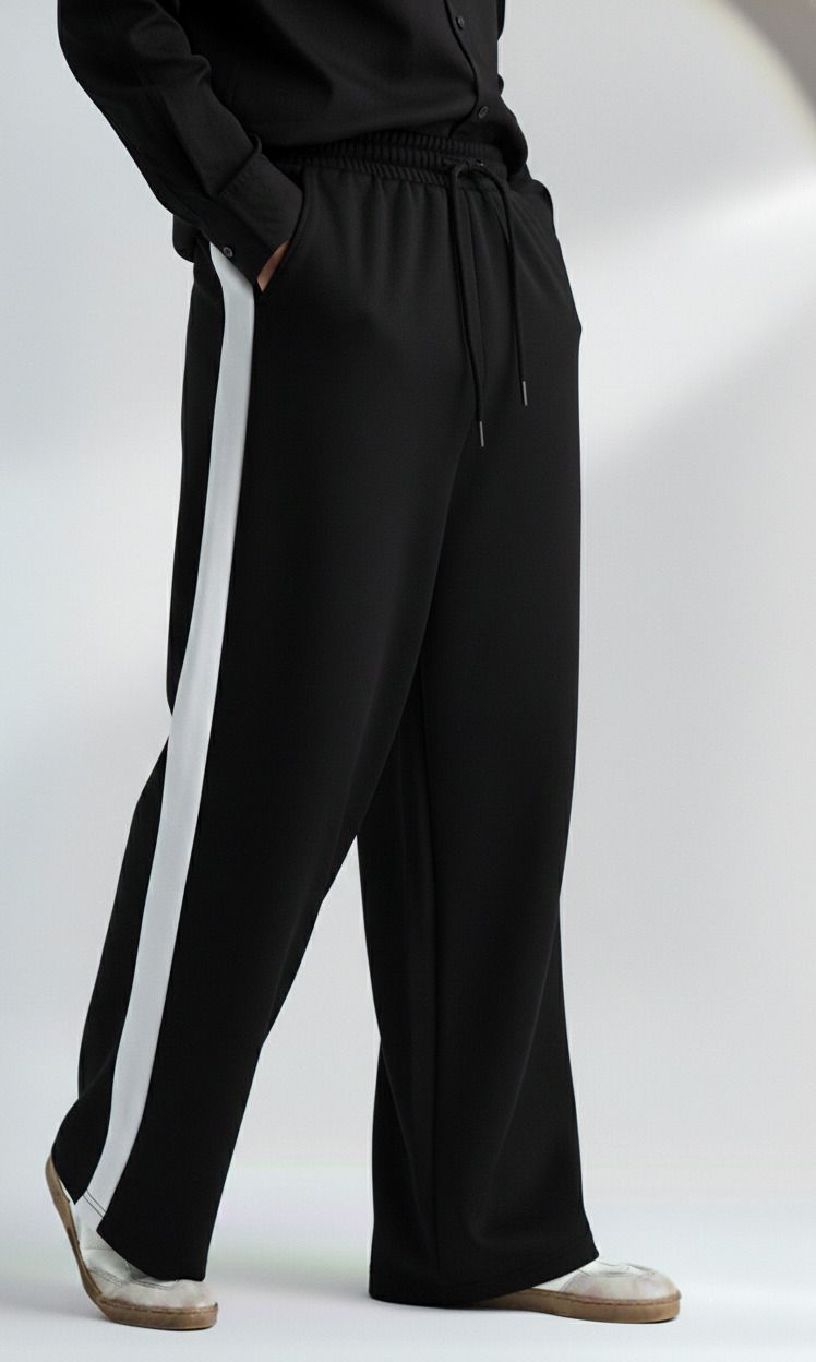 Men Loose Fit Multicolor Cotton Blend Trousers-image-37