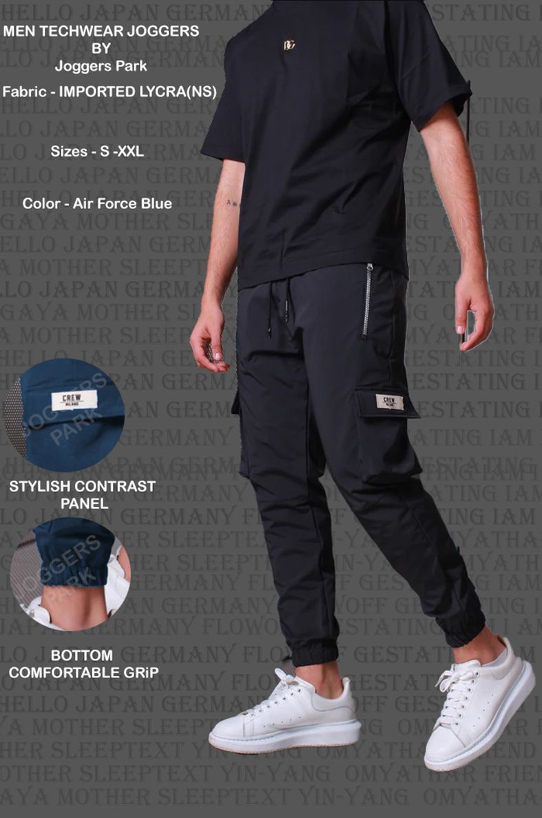 joggers park Men Printed Black Track Pants-picture-19