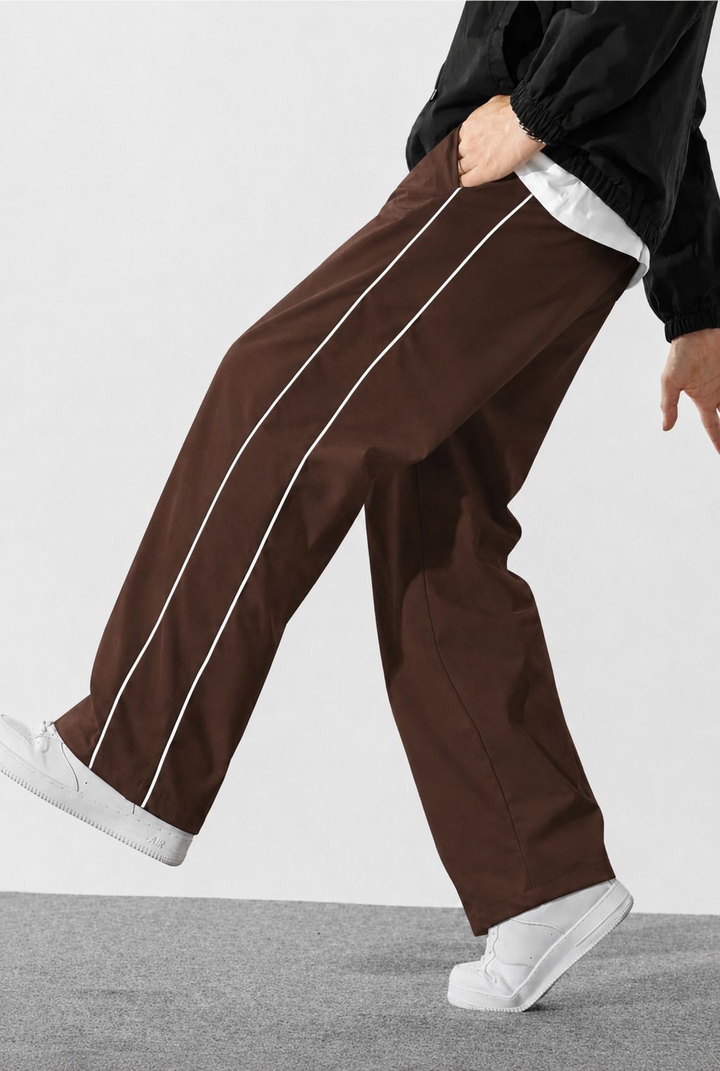 paralians Men Solid Brown Track Pants-picture-13
