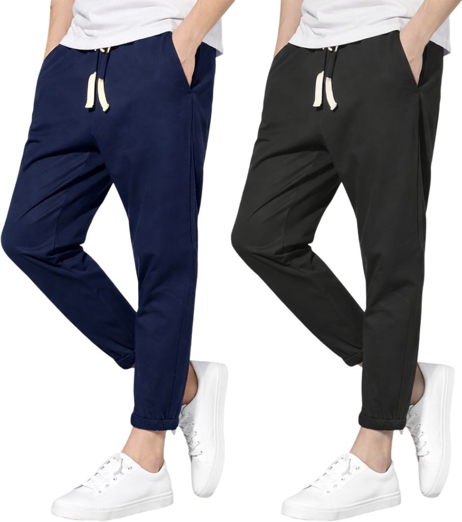 ibk collection Pack of 2 Men Solid Multicolor Track Pants-picture-24